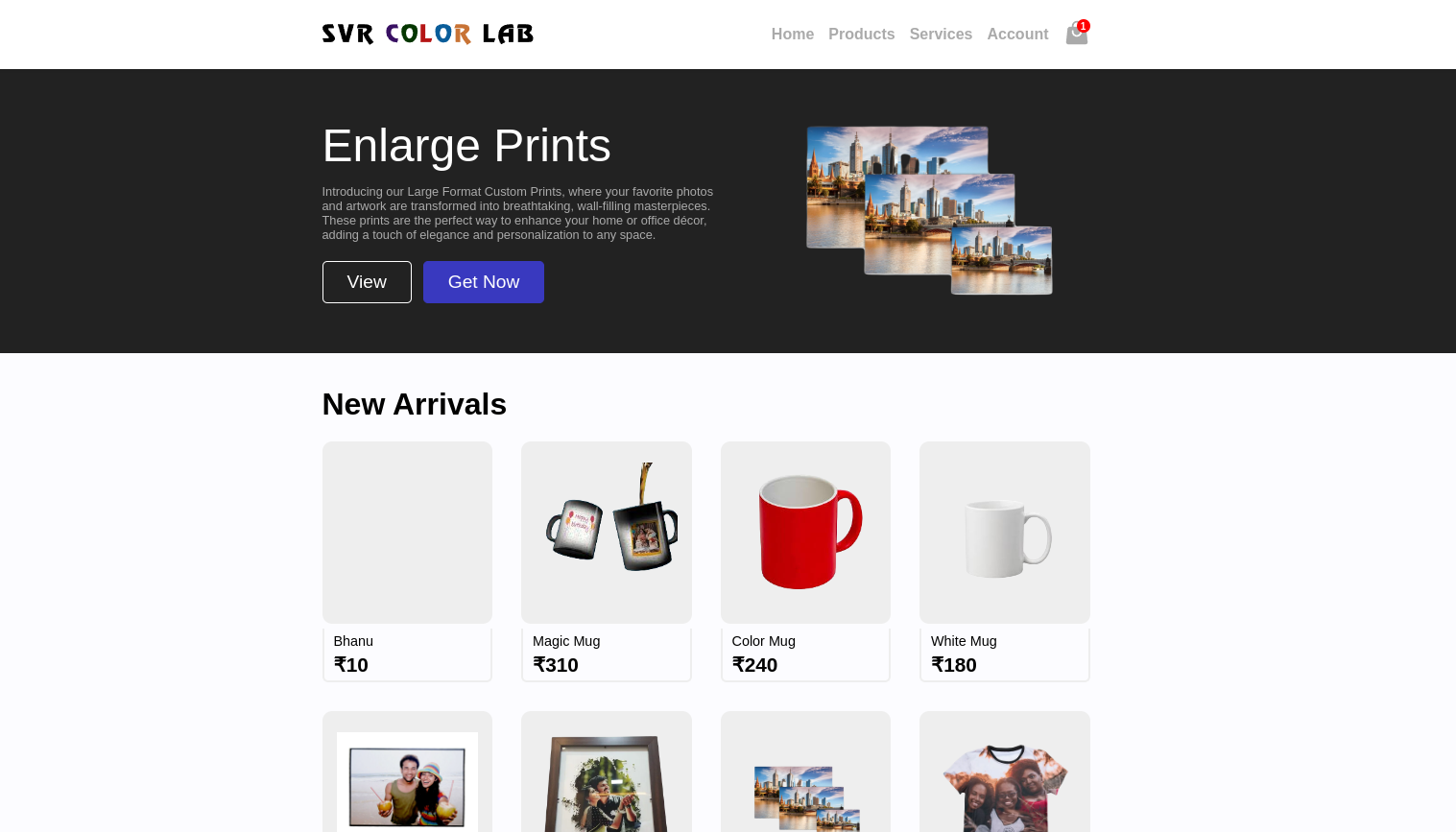 Ecommerce Website banner